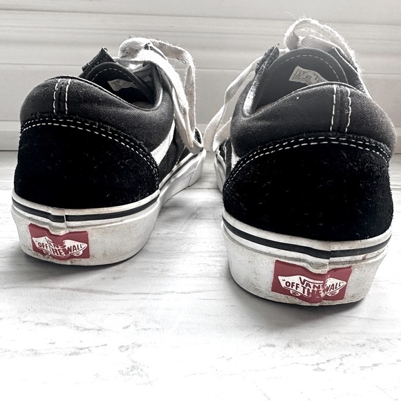 Vans Black and White Classic Sneakers - Picture 8 of 9